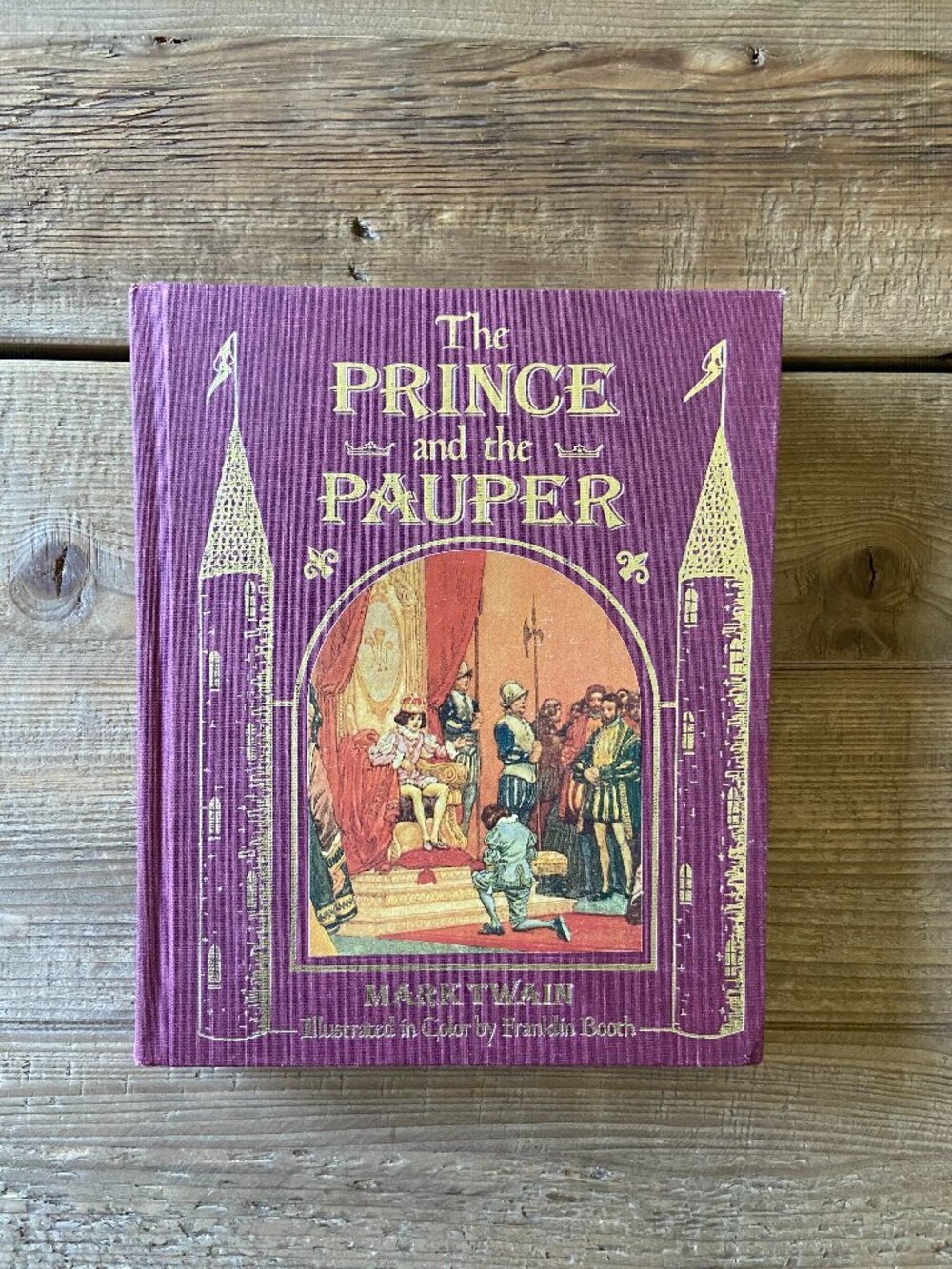 Mark Twain, Prince and the Pauper Book,  Franklin Booth illustrated classic